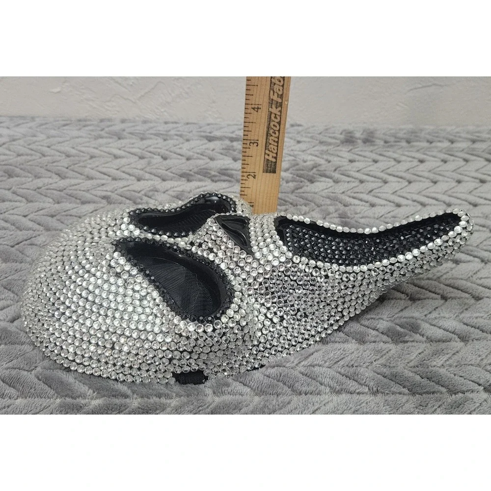 Scream Ghostface Bling Silver Rhinestone Adult Mask‎ Halloween Bedazzled